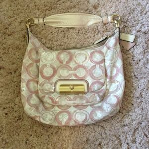 uthentic Coach Kristen Op Art Sequin Hobo