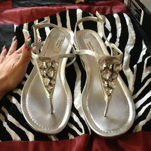 Silver sandals Vera wang