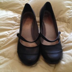 Black kitten heel mary janes REDUCED!!!!