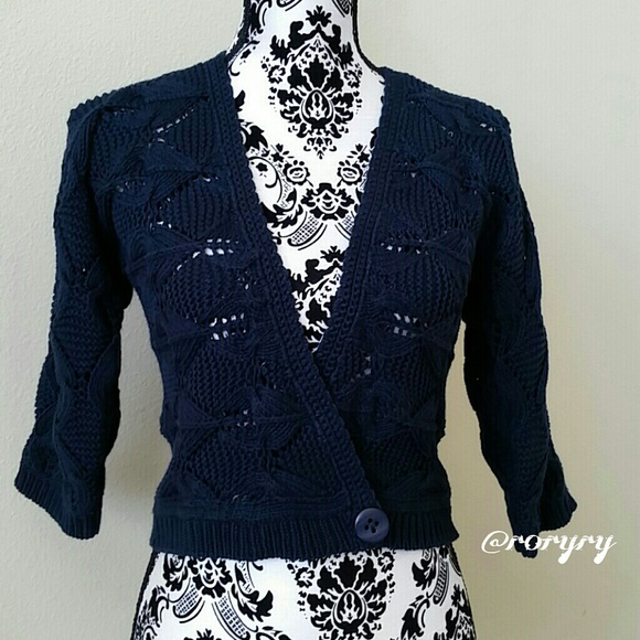 Anthropologie Tops - {anthropologie} teal knit sweater