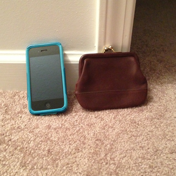 🚫SOLD🚫Authentic Coach brown leather coin purse