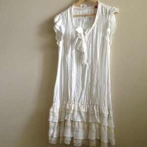 Gorgeous cream lace and ruffle dress ✨REDUCED✨