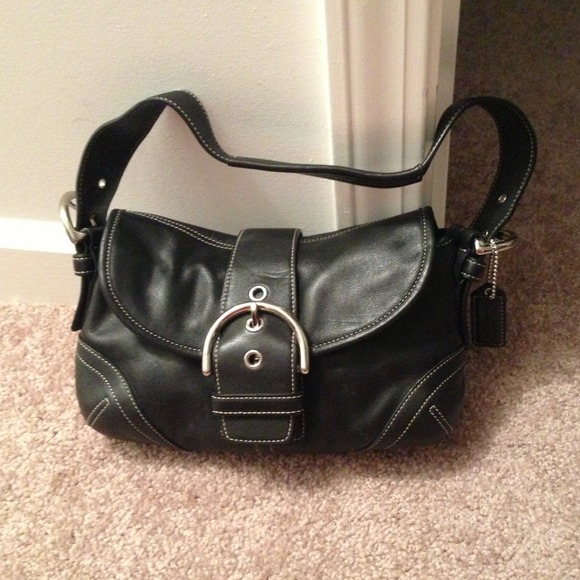Coach black shoulder bag