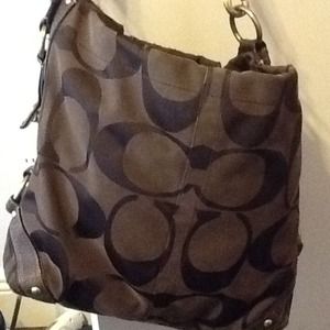 Brown coach purse