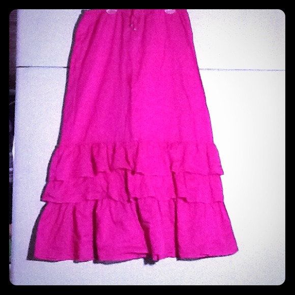 Long Hot Pink Skirt   *** ON SALE ***