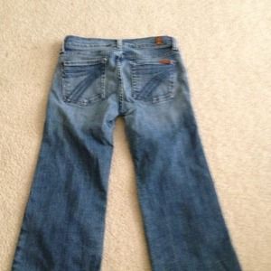 7 for all man kind cropped stretch jeans