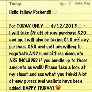 SPECIAL DISCOUNTS- 💰TODAY ONLY