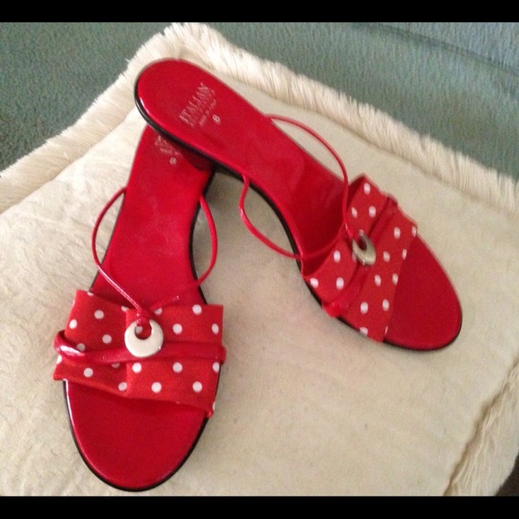 Cute red summer sandles