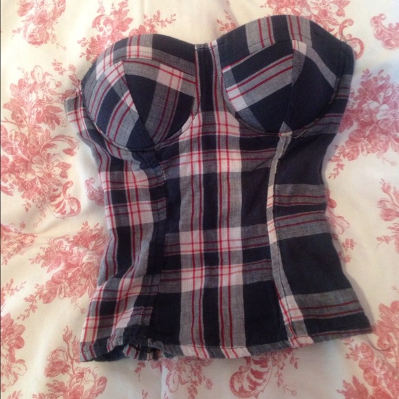 Xs blue and red corset