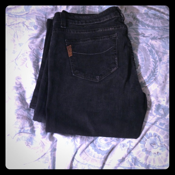 Paige faded black jeans