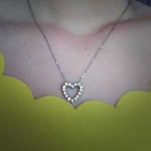 Heart Shaped Necklace (silver)