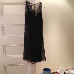 Max Studio sheer black dress