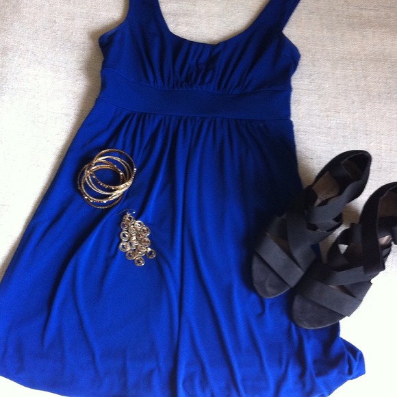 Blue cocktail dress
