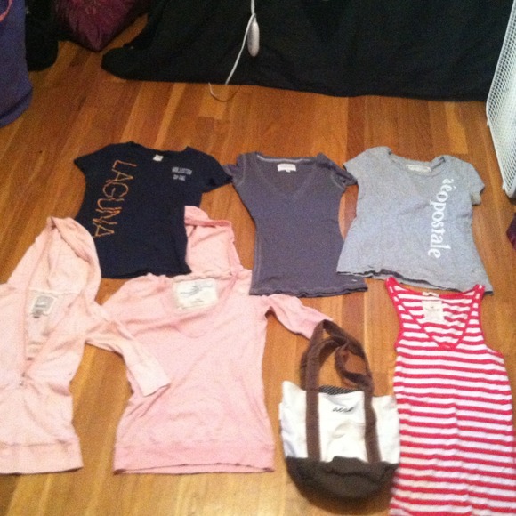 Tops bundled. Hollister, Abercrombie, Aeropostale.
