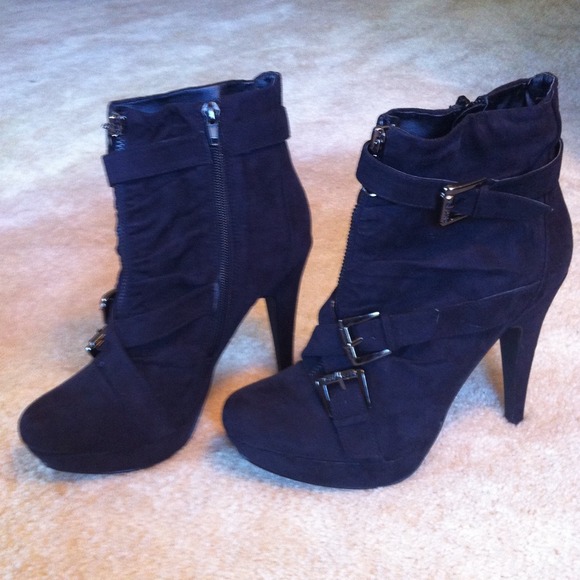 Black ankle boots