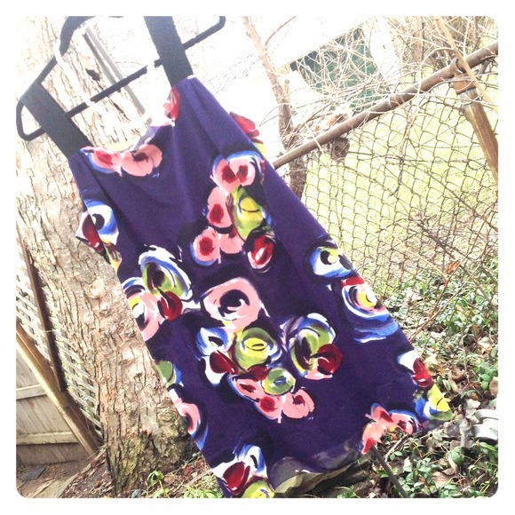 Simply Vera Dresses & Skirts - RESERVED: Purple floral dress for KMDay