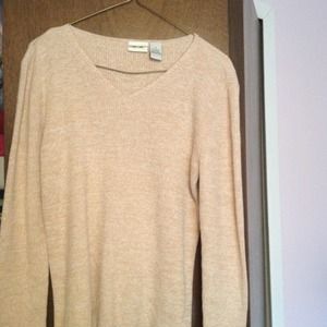 PRICE REDUCTION! Pink peppered v neck sweater