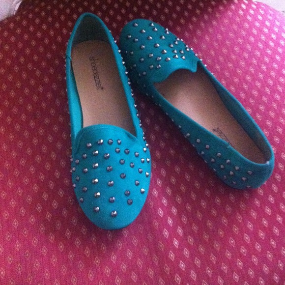 Traded-💚Cute emerald green studded shoes