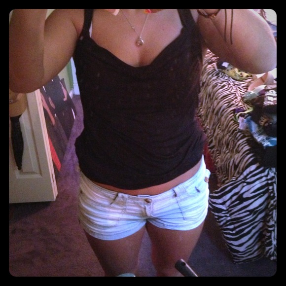 Cute casual black tank