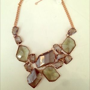 Super glam crystal chunky Madewell necklace