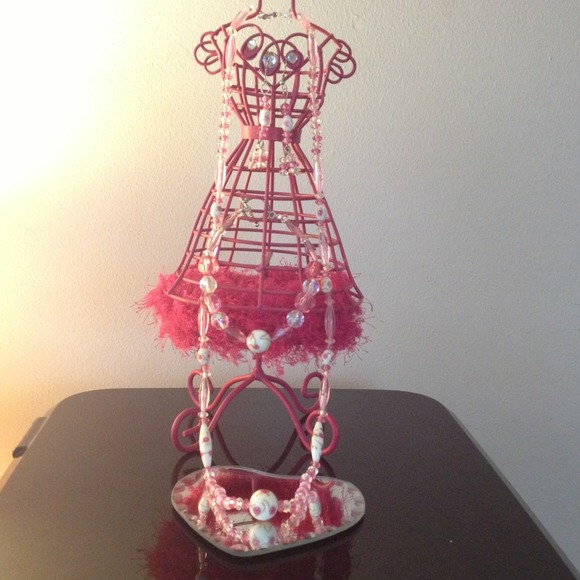 Set bracelet,necklace and earrings handmade