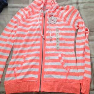 White/Neon Orange jacket