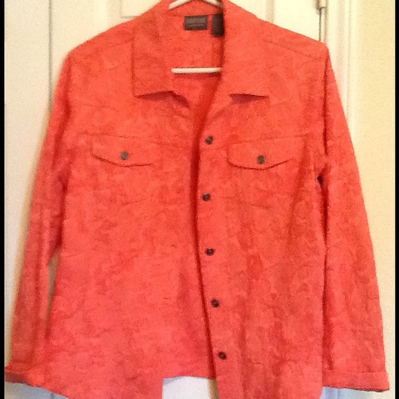 beautiful coral spring jacket , wore once
