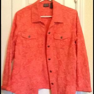 beautiful coral spring jacket , wore once
