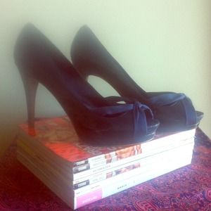 RSVP Patent Leather Peeptoe Pumps frm Zappos.com.