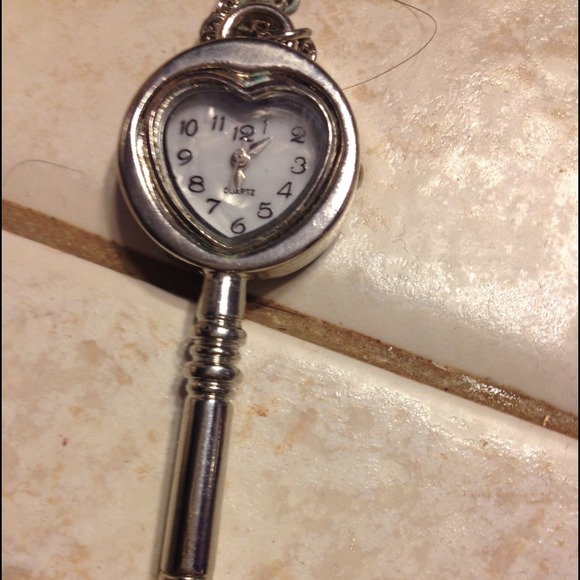BUNDLED!Heart Watch Necklace