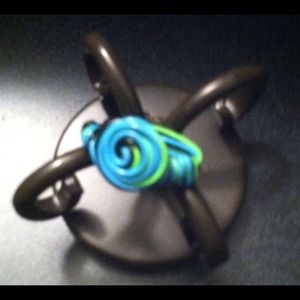 Custom 3 color wire wrapped ring.