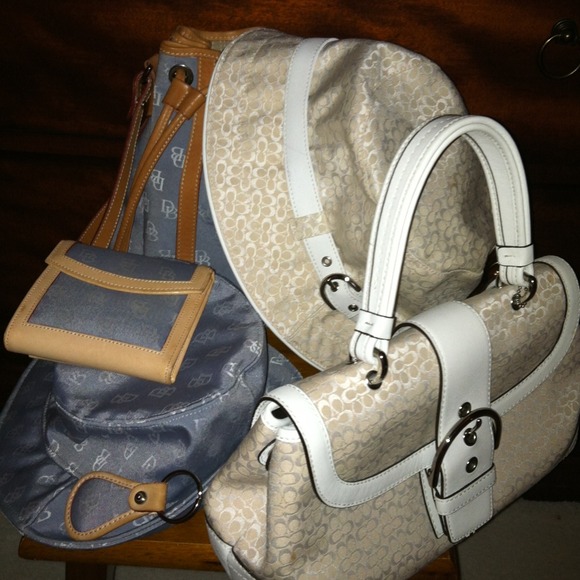 Bundled coach bag/hat D&B hat bag wallet key