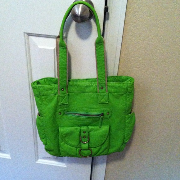 RESERVED Green purse large