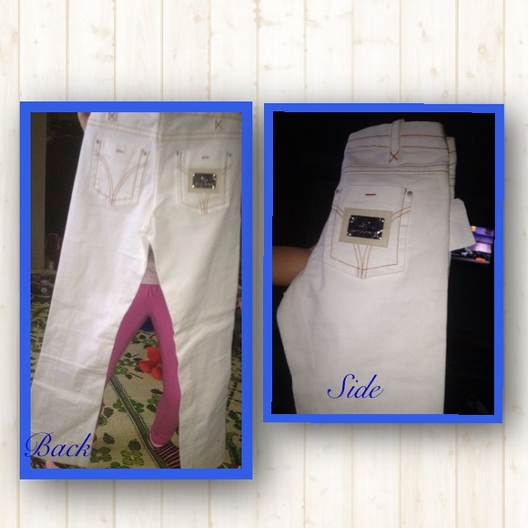 White Junior dolce & gabbana pants.