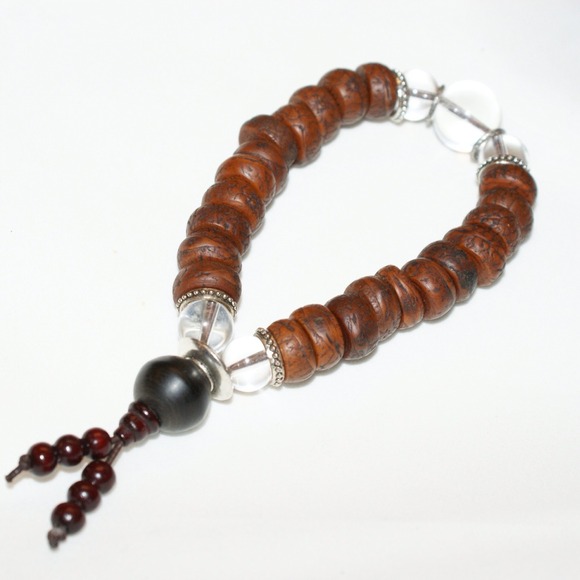 Men's bodhi seed  hand mala meditation bracelet