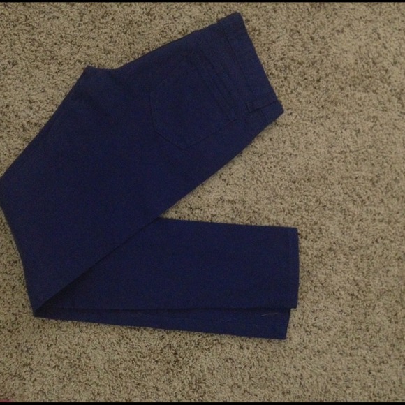 Purple blue skinny jean