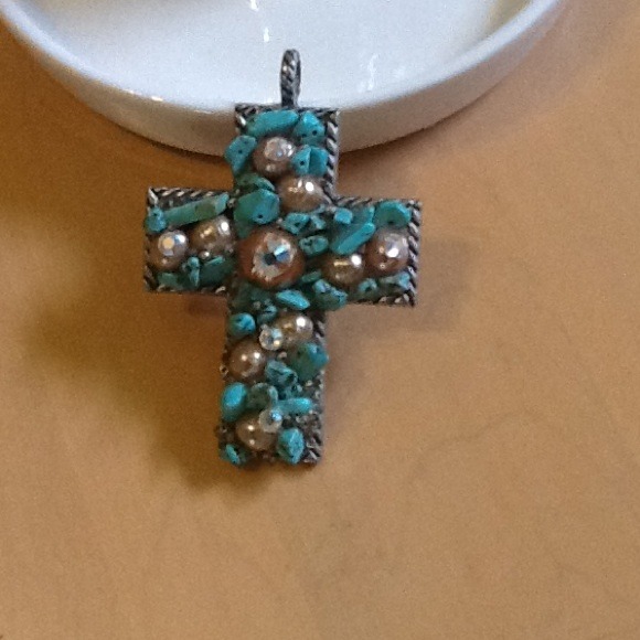 Turquoise Stone Cross
