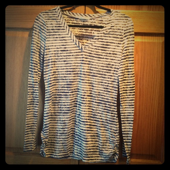 Sold in Bundle - Maurices Longsleeve Navy & White