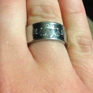 Stainless steel claddagh ring