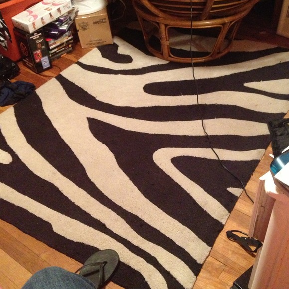 Zebra Print Rug