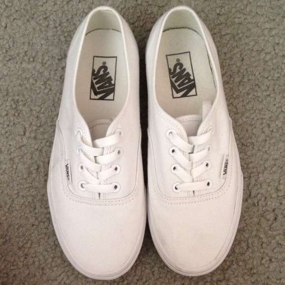 All White Classic Vans