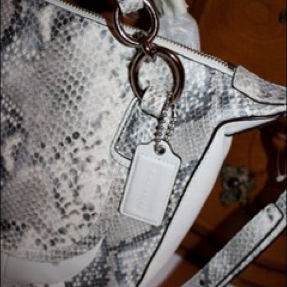 SOLD🐎COACH🐎 KRISTIN EMBOSSED PYTHON HOBO 19325 - Picture 4 of 4