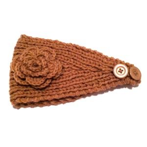 Tan crochet headband