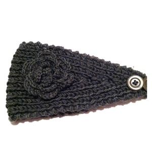 Olive crochet headband