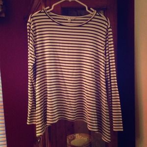 CAbi navy and white top