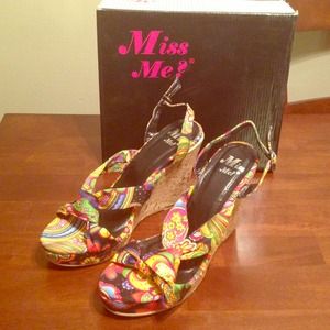 Miss Me Print Wedges
