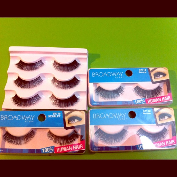 6 pairs of Glamours False Eyes bundle