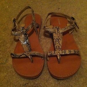 Snake skin print sandals from old navy!!