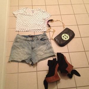 Polkadot crop top brand new