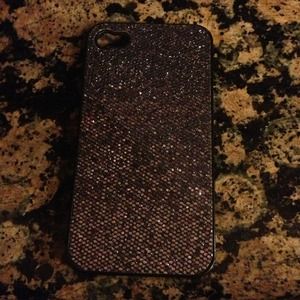 iPhone 4/4s black glittery case